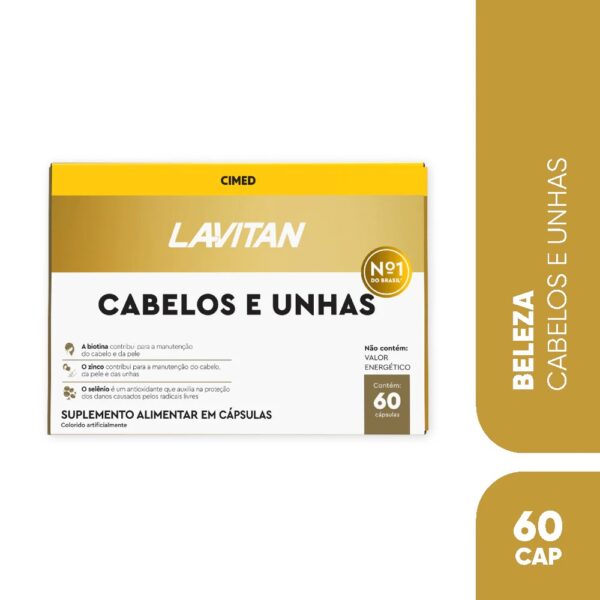 LAVITAN CABELOS E UNHAS COM 60 CAPSULAS