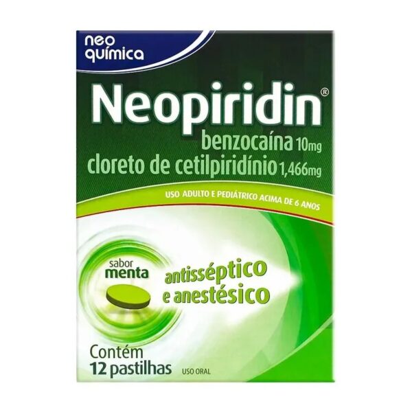 NEOPIRIDIN MENTA COM 12 PASTILHAS