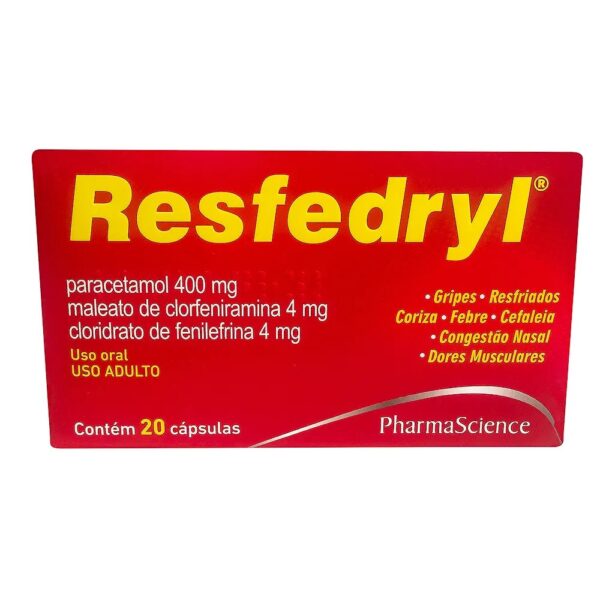 RESFEDRYL COM 20 CAPSULAS