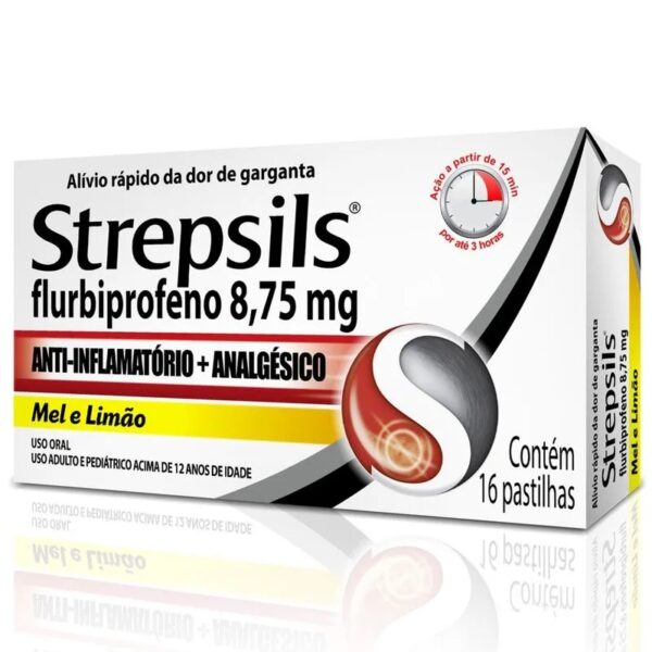 STREPSILS MEL E LIMAO COM 16 PASTILHAS