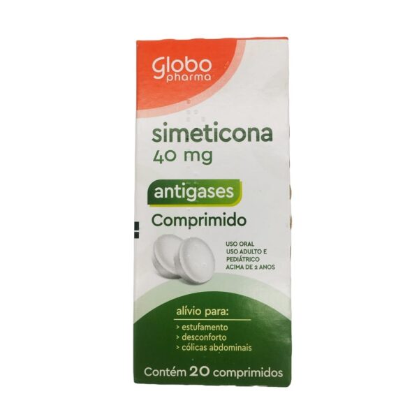 SIMETICONA 40 MG GLOBO COM 20 COMPRIMIDOS