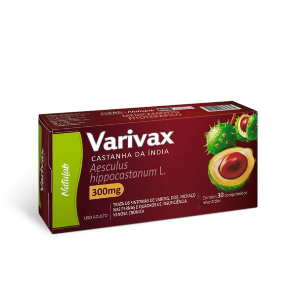 VARIVAX CASTANTA DA INDIA 300MG NATULAB COM 30 COMPRIMIDOS